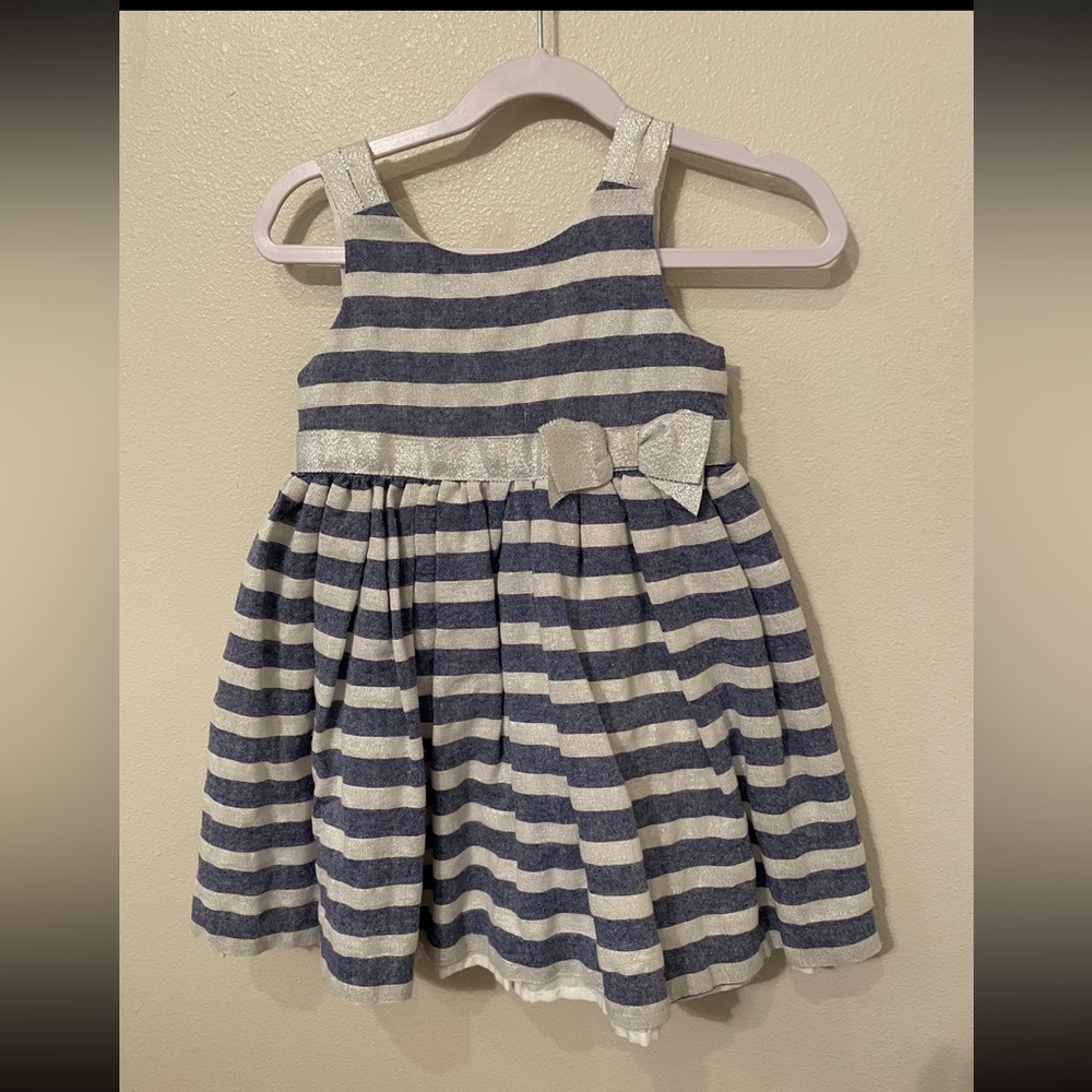 Tahari Baby Dress with Stripes 3T